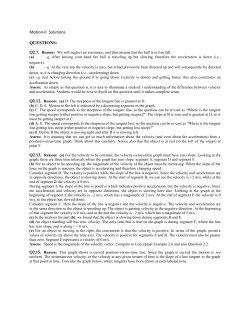 PH201 Motion-II Solutions