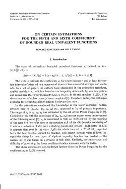 On certain estimations for the fifth and sixth coefficient of bounded