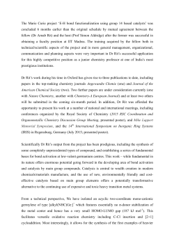 The Marie Curie project `E-H bond functionalization using group 14