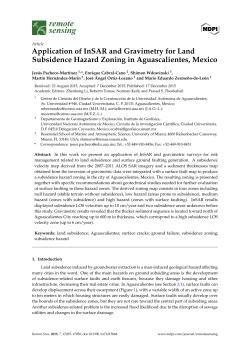 Application of InSAR and Gravimetry for Land Subsidence Hazard