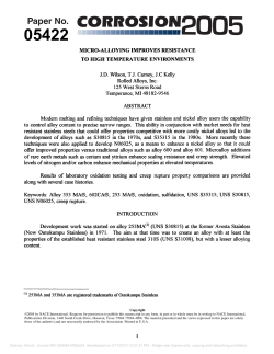 micro-alloying improves resistance to high