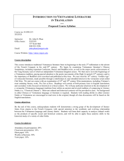 1 INTRODUCTION TO VIETNAMESE LITERATURE IN