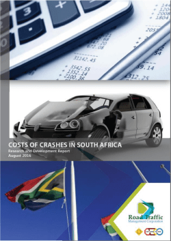 RTMC Research: Cost of Road Crashes in South Africa