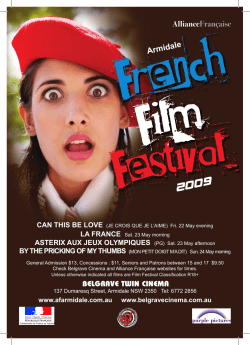 French Film Festival Sunshine Coast 2009