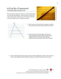 Cut by a Transversal - Utah Education Network