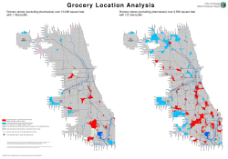 Grocery stores (excluding pharmacies) over 10,000 square feet with