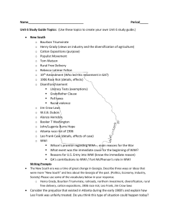 Unit 6 Topical Study Guide