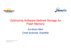 Optimizing Software-Defined Storage for Flash Memory