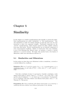 Chapter 5: Similarity
