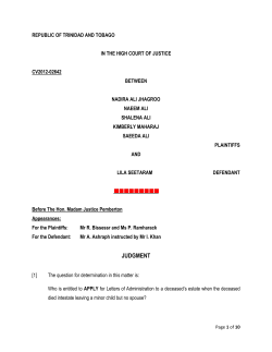judgment - The Judiciary of Trinidad and Tobago