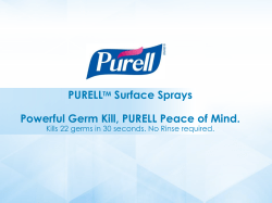 PURELL Surface Sprays - Food Packaging Containers