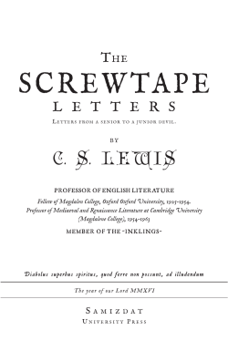 The Screwtape Letters