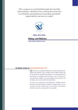 Biology and Medicine