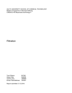 Filtration - MyCourses