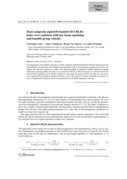 Dual composite right/left-handed (D-CRLH) leaky