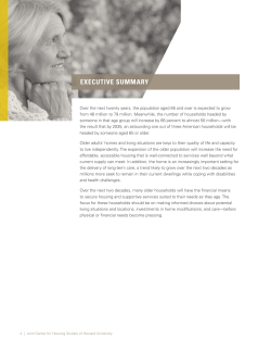 EXECUTIVE SUMMARY - Joint Center for Housing Studies