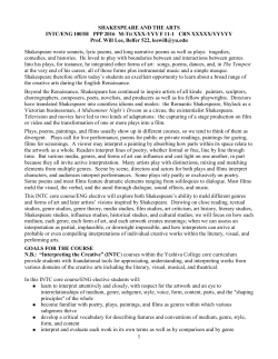 ENGL 2201 WORLD LITERATURE: ANCIENT AND CLASSICAL