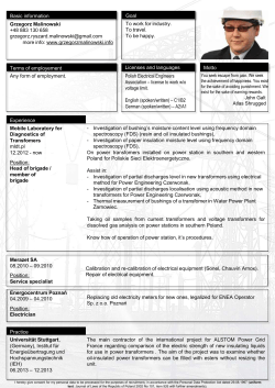 English (beta) - Grzegorz MALINOWSKI