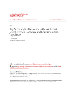 Tay-Sachs and its Prevalence in the Ashkenazi