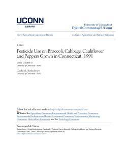 Pesticide Use on Broccoli, Cabbage, Cauliflower and Peppers