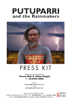 PRESS KIT  - Putuparri