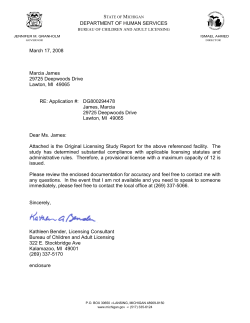 DEPARTMENT OF HUMAN SERVICES March 17, 2008 Marcia