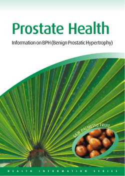 Prostate Health booklet