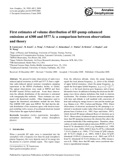 First estimates of volume distribution of HF