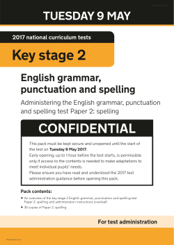 spelling - Primary Tools