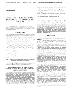 Test for 1,6-Anhydro Derivative for Enoxaparin Sodium