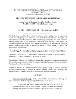 STATE OF TENNESSEE v. JESSE ALLEN
