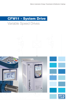 CFW11 - System Drive Variable Speed Drives