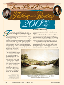 by Deborah Weisberg - Fish and Boat Commission