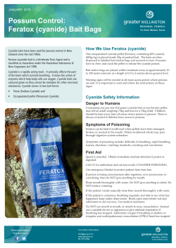Possum Control: Feratox (cyanide) Bait Bags