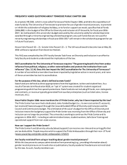 our FAQ - UTK Faculty Senate