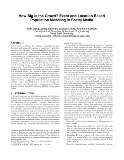 How Big is the Crowd? Event and Location Based Population