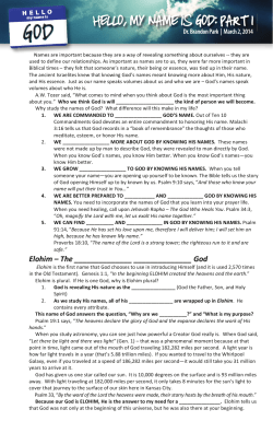 Notes - First Baptist Raytown