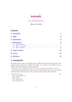 dvdusplit - What are you looking for?