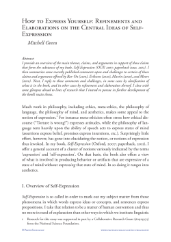 How to Express Yourself: Refinements and