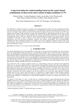 Long-term behavior understanding based on the expert