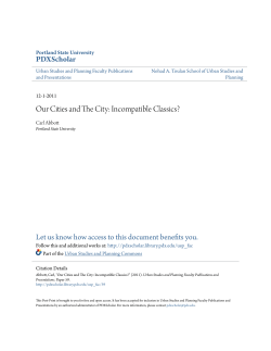 Our Cities and The City: Incompatible Classics?