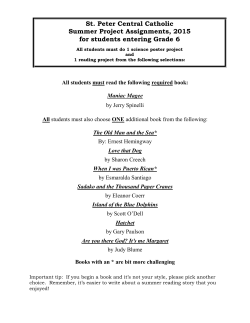 Grade 6 - St. Peter Central Catholic