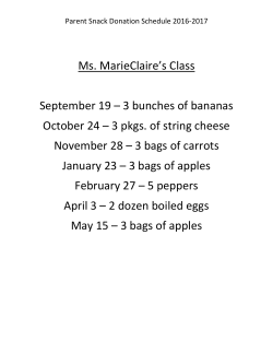 Ms. MarieClaire`s Class September 19 &ndash; 3 bunches of bananas