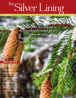 December 2014 - Apostolic Christian Church of America