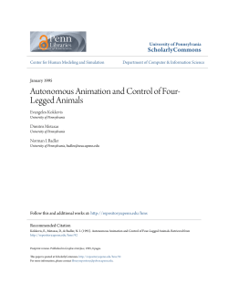 Autonomous Animation and Control of Four