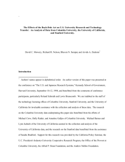 The Effects of the Bayh-Dole Act on US