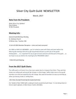 SCQG Mar 2017 newsletter - Silver City Quilt Guild