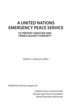 a united nations emergency peace service