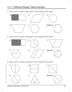 NF3-6 Different Shapes, Same Fractions
