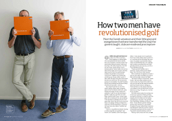HOW TWO MEN HAVE REVOLUTIONISED - TrackMan Golf